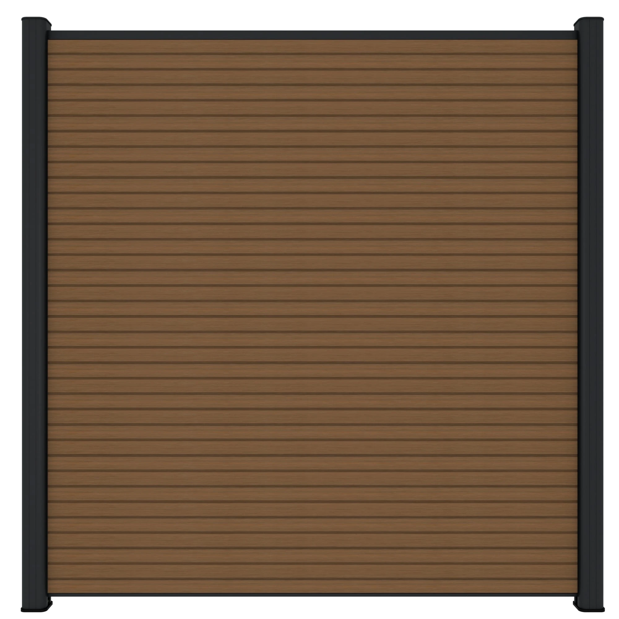 Composiet Scherm Triple 180 x 180 cm Teak - Afbeelding 1